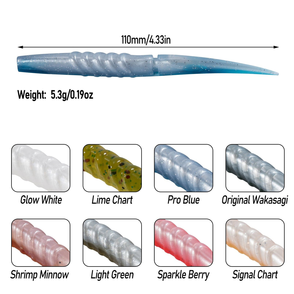 Dr.Fish 8pcs Hellgrammite Plastic Soft Worm Lure 3'' – Dr.Fish Tackles