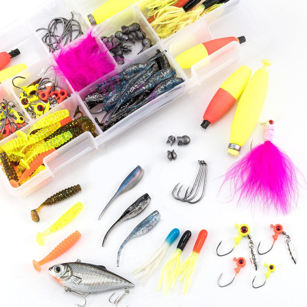 2023 Happy New Year: Crappie Fishing Tackles Lures Kit Huge in Box