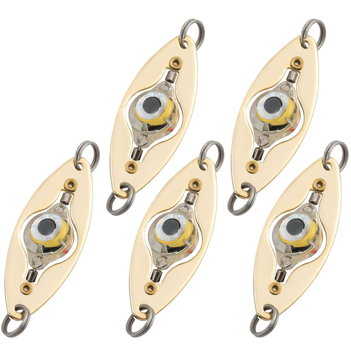 Dr.Fish 5 Pack Fishing Deep Drop Lights Water Activate LED Fishing