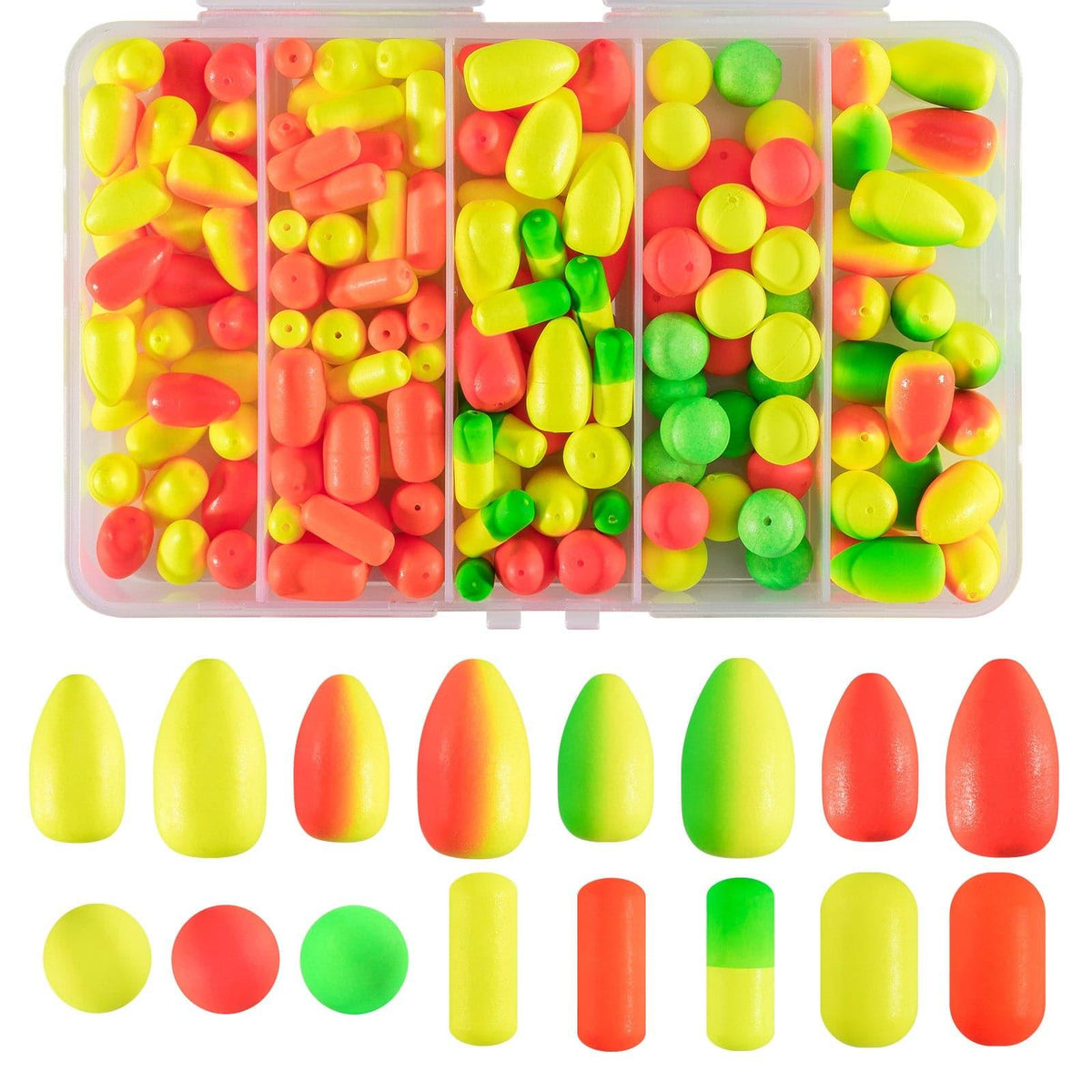 Dr.fish 30Pcs Fly Fishing Strike Indicators Foam Floats Teardrop