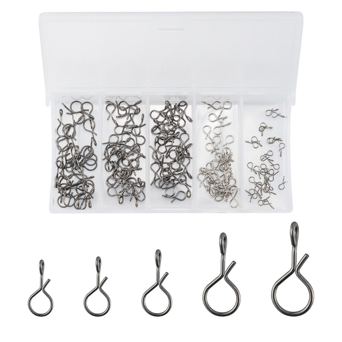 Eupheng Quick Change Fly Fishing Snaps Stainless Steel, Fishing swivels,  Fast Easy & Secure, Hook Snaps for Flies, Jigs, Lures, Great Value Pack