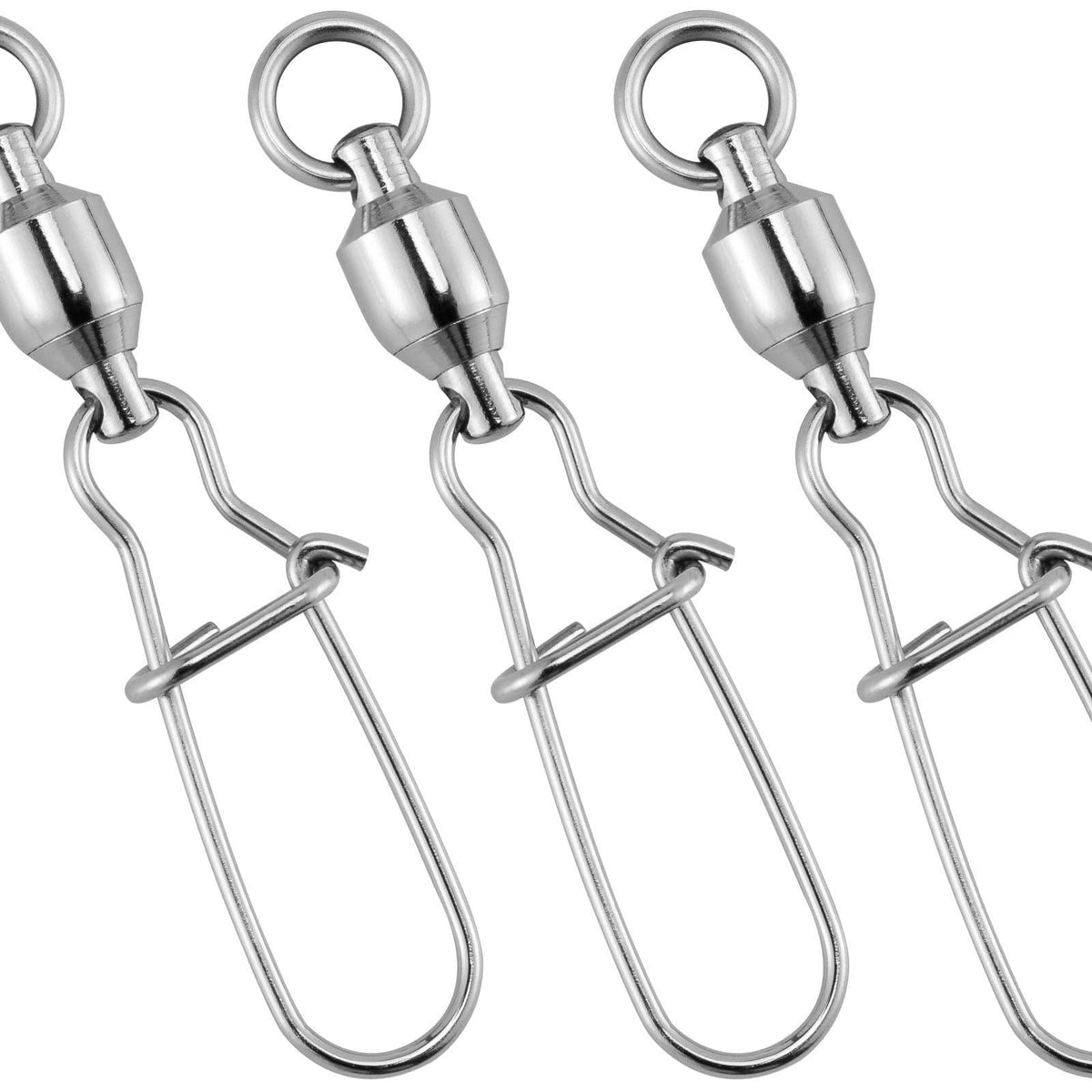 Owner Hyper Ball Bearing Swivel Coast Lock Snap Swivel #3 80lb, 5pcs