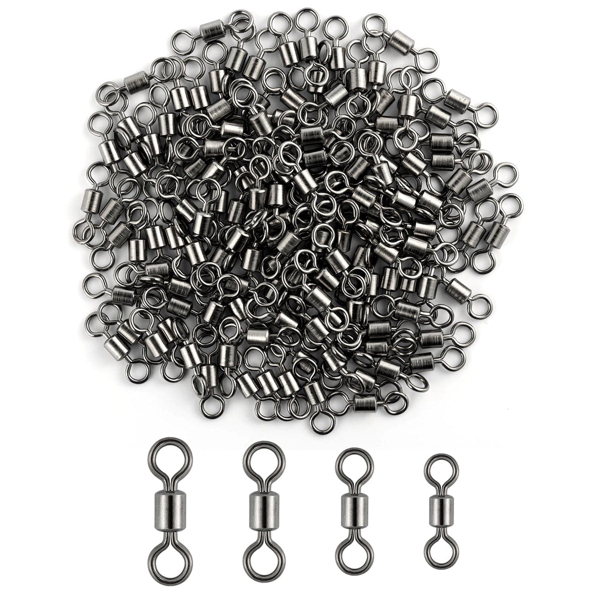 Fishing Swivel - Quality Black Nickel Rolling Barrel Swivels 20