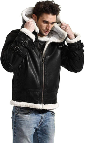 Hooded Leather Jackets