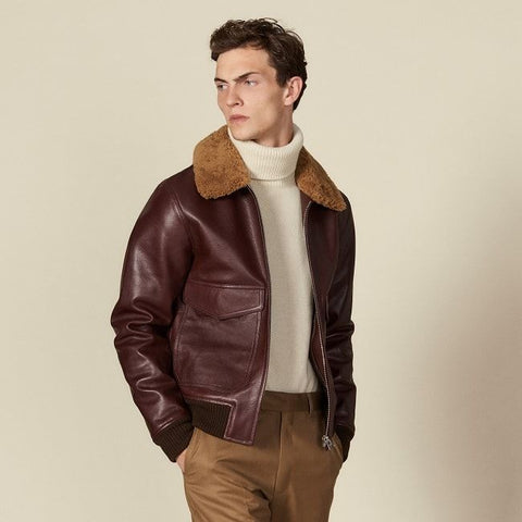 Leather Shearling Jacket