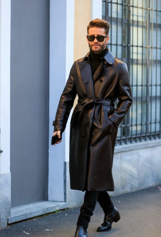 Leather Trench Coat