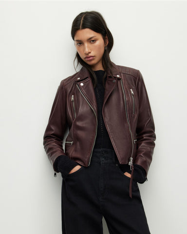 women leather jacket