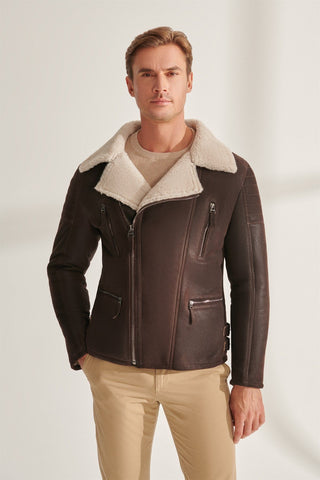 leather bomber jacket mens