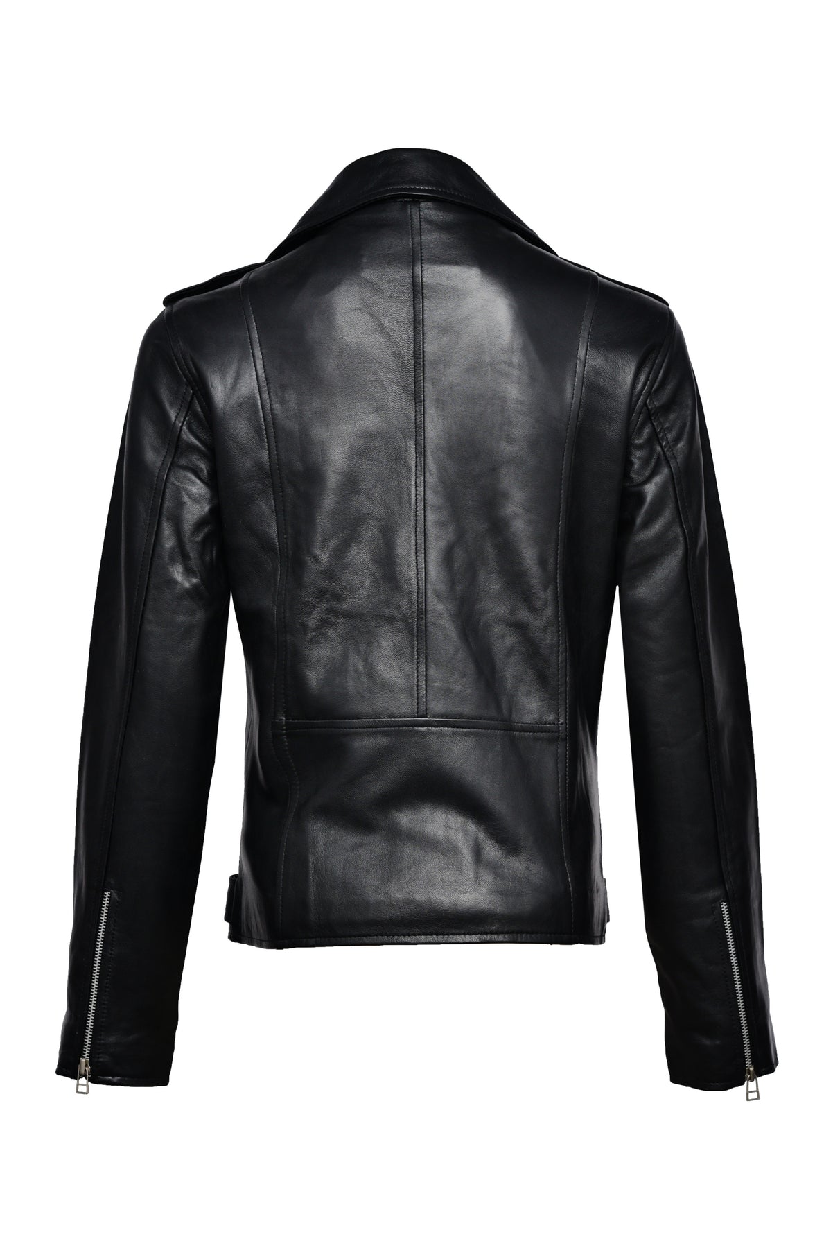 Shien Black Biker Leather Jacket | LEATHERWEAR