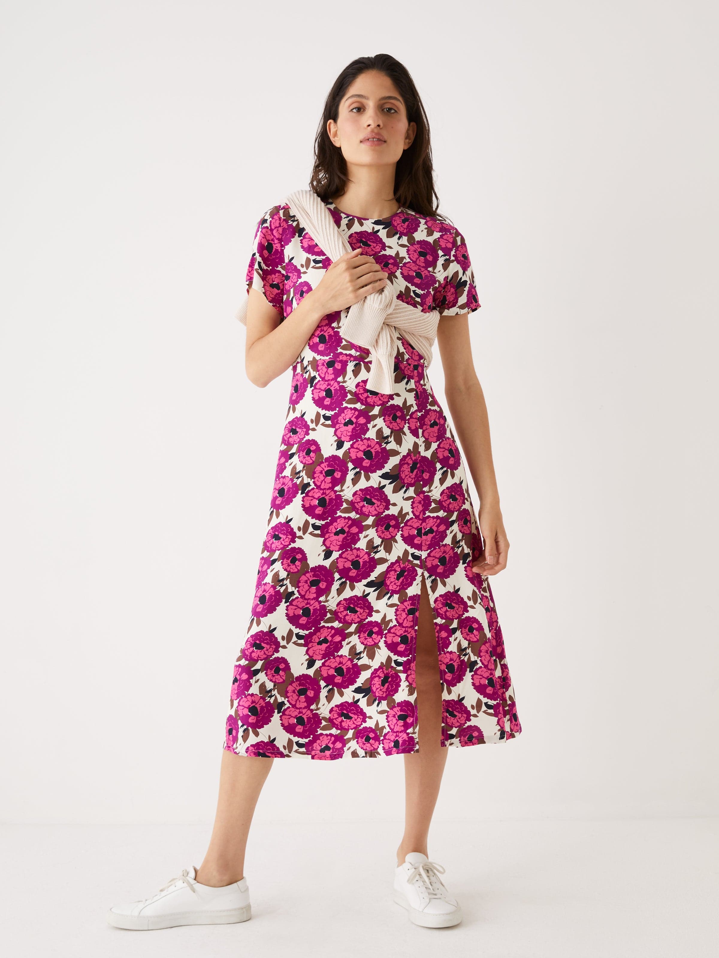 HER LIP TO Limoges Floral Midi Dress-