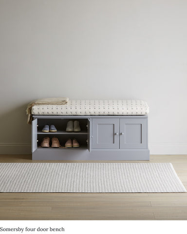 Shoe rack bench