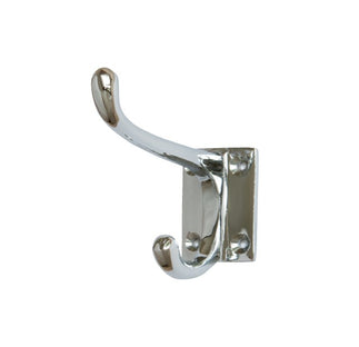 Eurospec Flat Coat Hook, Polished Or Satin Stainless Steel