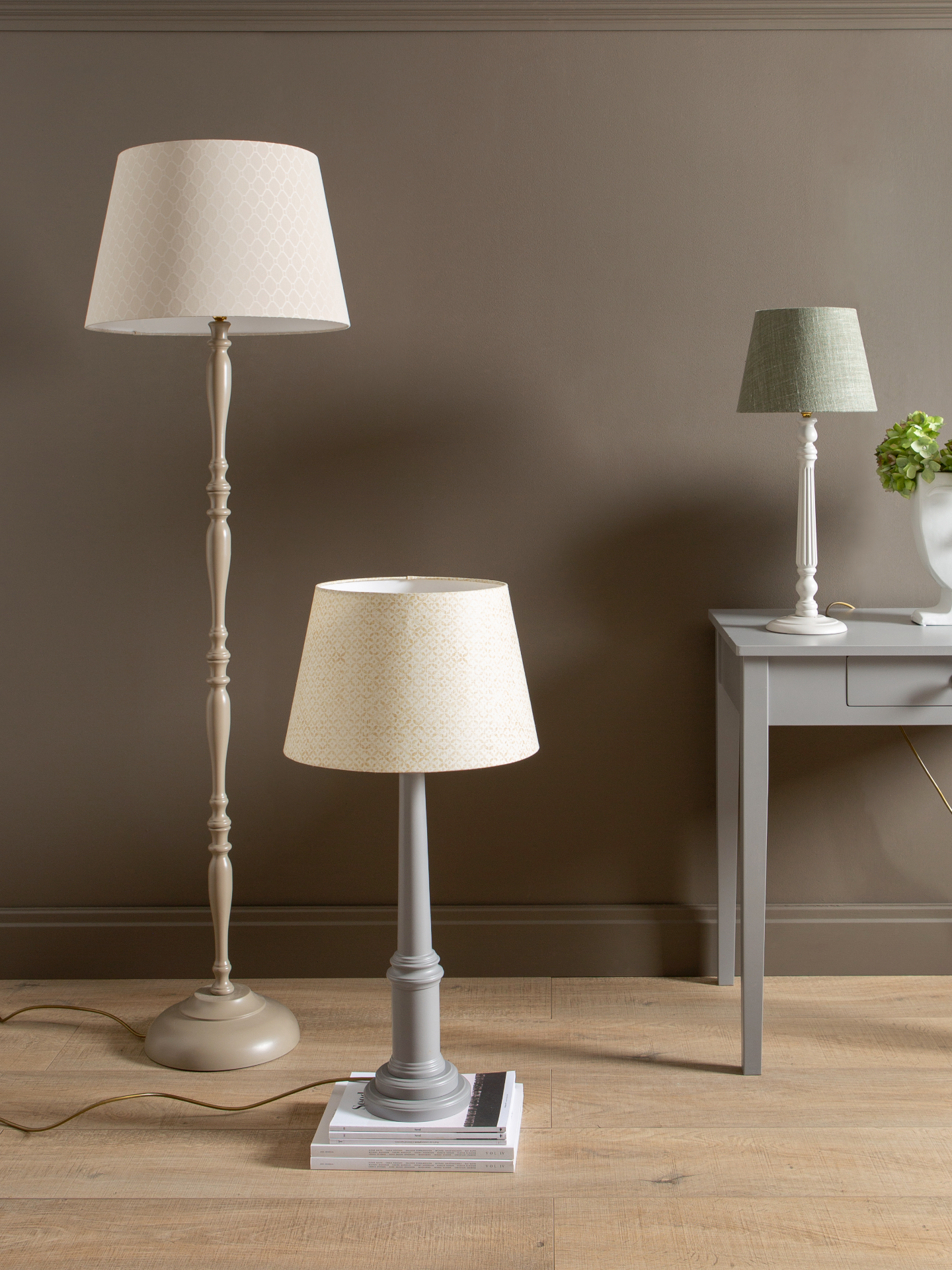 grey retro lampshade