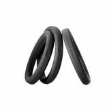 PerfectFit Adult Toys Black Xact-Fit Silicone Rings X-Large 3 Ring Kit 854854005830