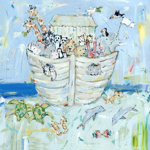 Noah's Ark *Hand Signed Paper Print* - Black Sheep Boutique