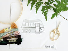 Load image into Gallery viewer, Camper embroidery pattern
