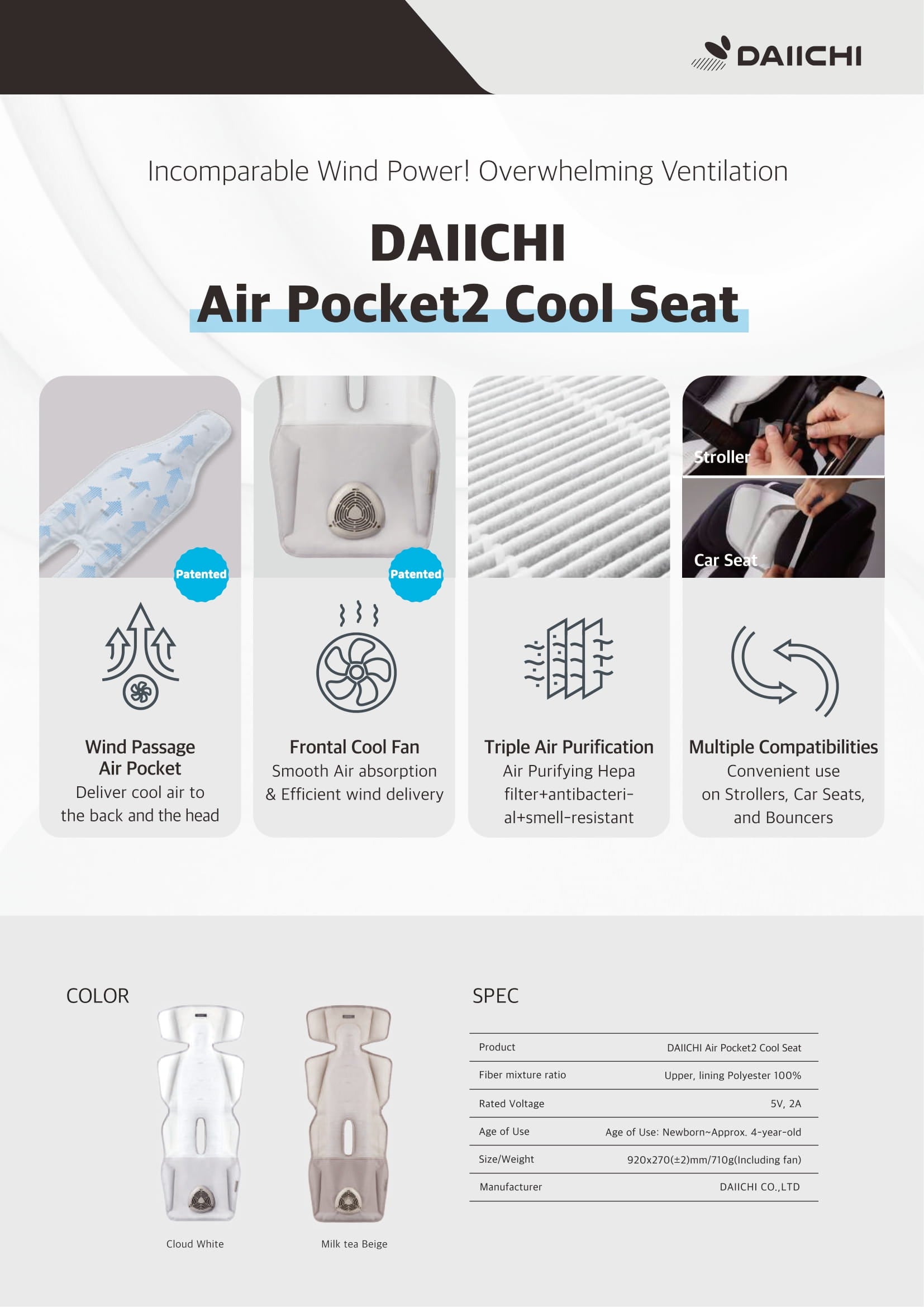 Daiichi Air Pocket2 Features