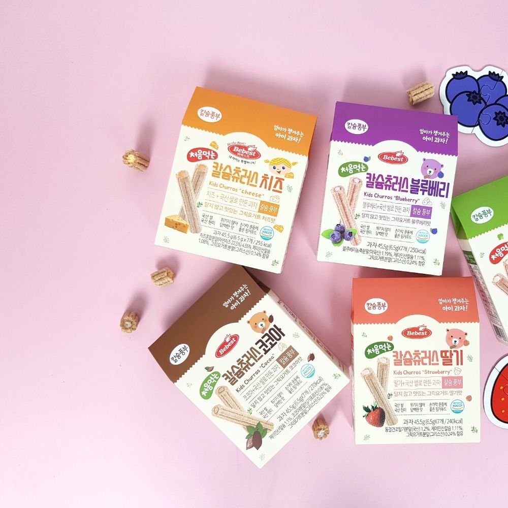 Organic Korean Baby Snack Calcium Churros