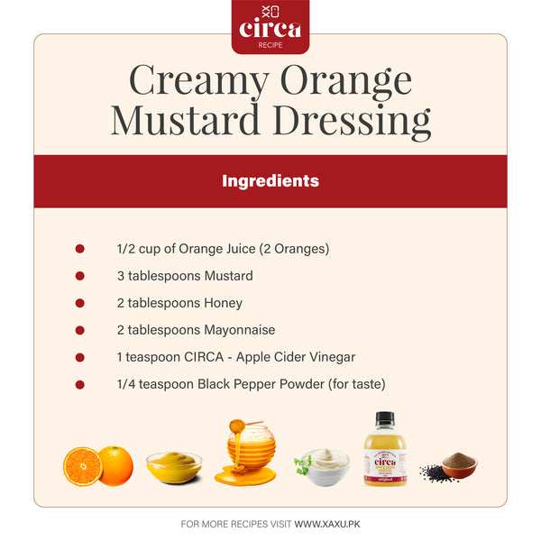 Creamy Orange Mustard Dressing - Ingredients