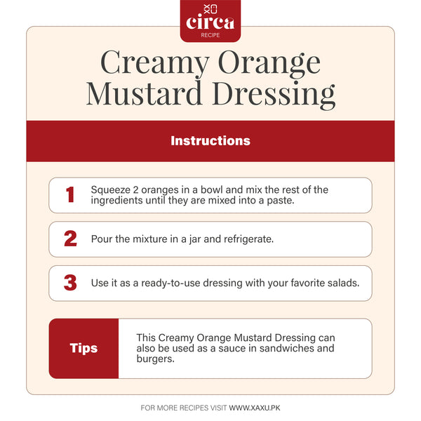 Creamy Orange Mustard Dressing - Instructions