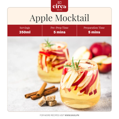 Apple Mocktail Recipe From Xaxu Pakistan