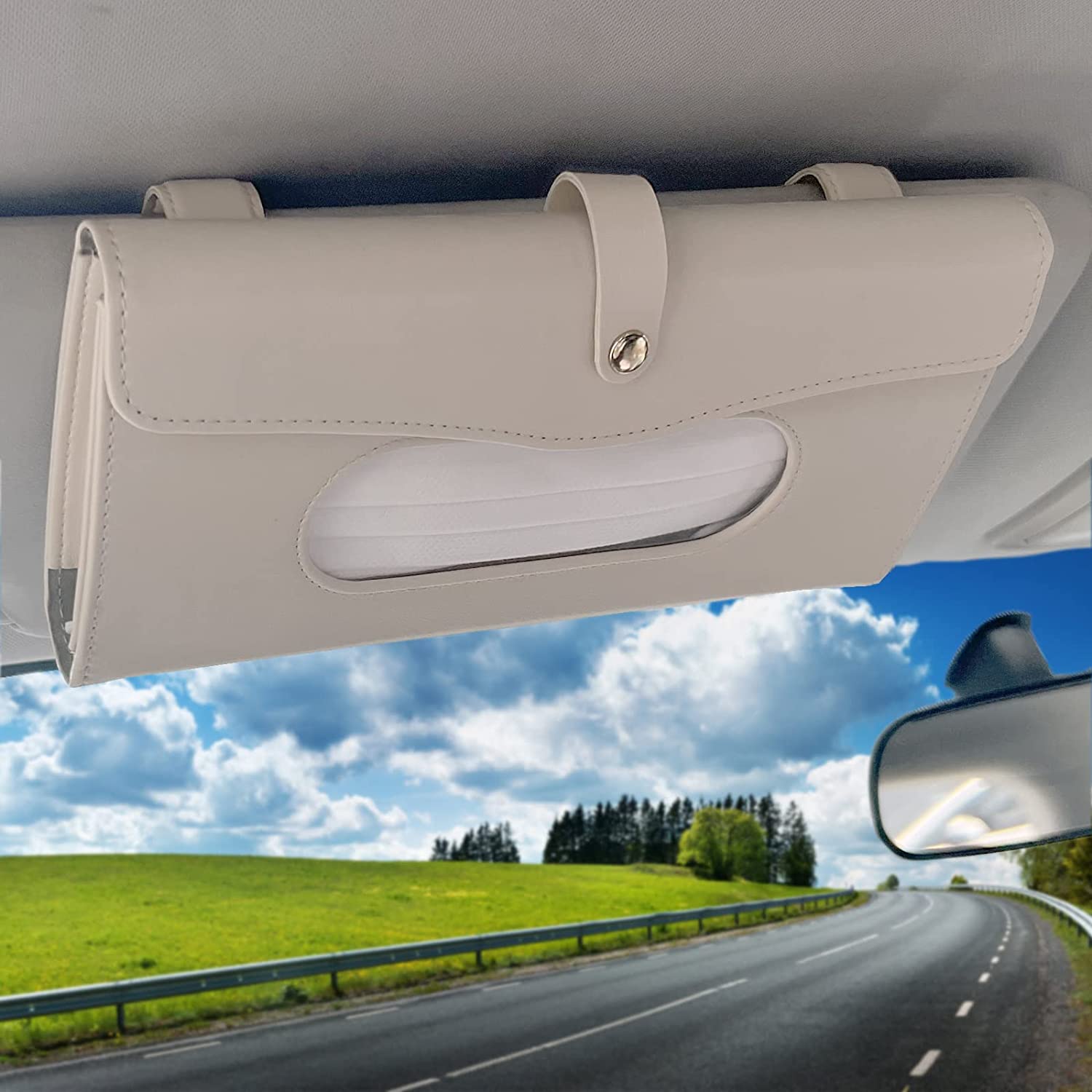 Multi-Functional Creative Car Tissue Box