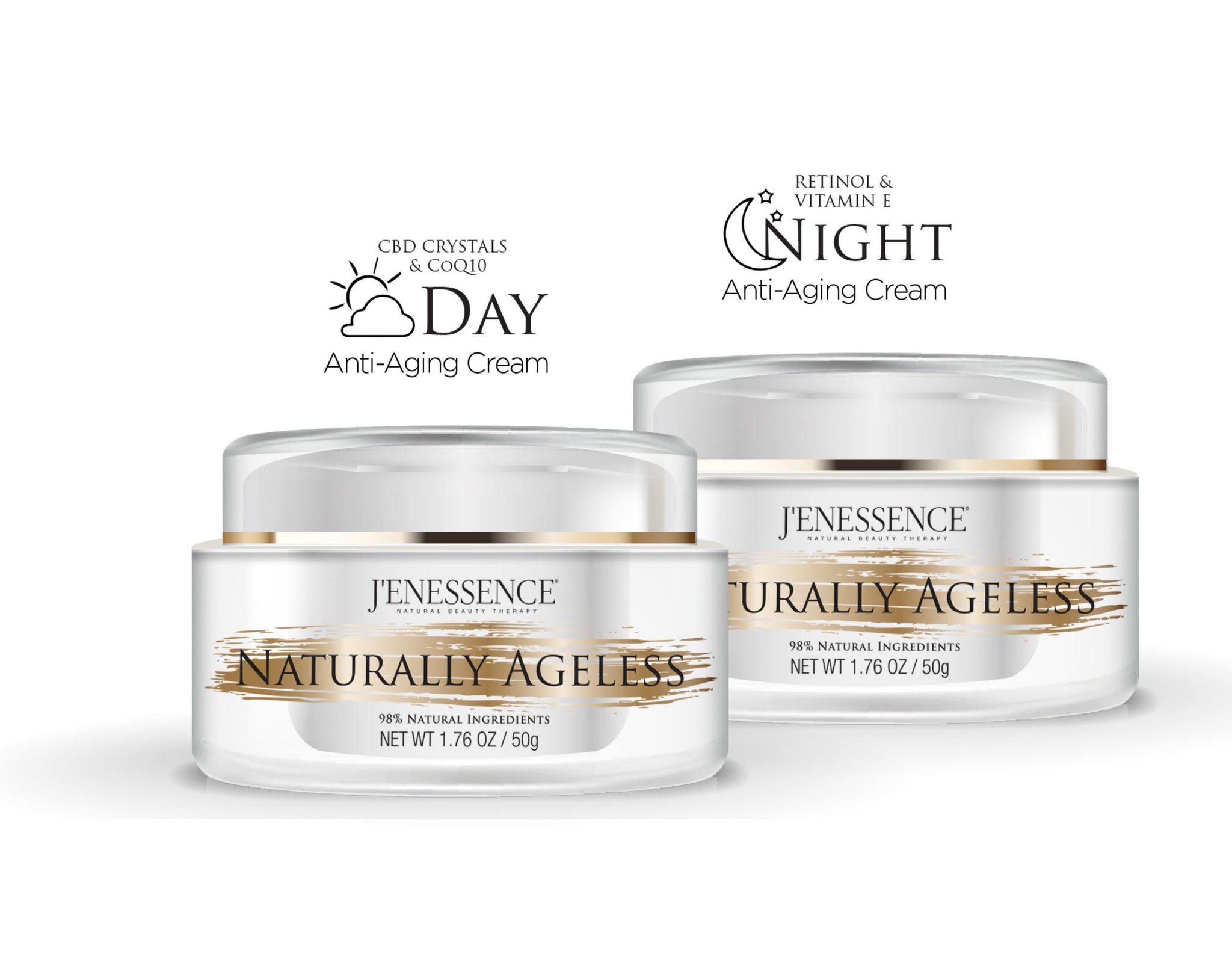 Naturally Ageless Anti-aging Day and Night Cream Gift Set – J'enessence
