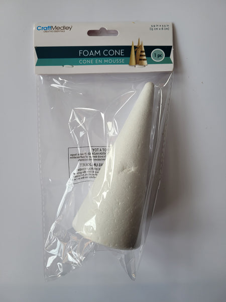 Styro Foam Cone - 6 or 9 – Designaholic Studio Art Supplies