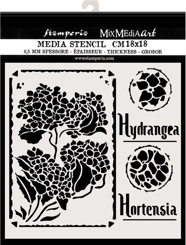 Hortensia Stencil – Designaholic Studio Art Supplies