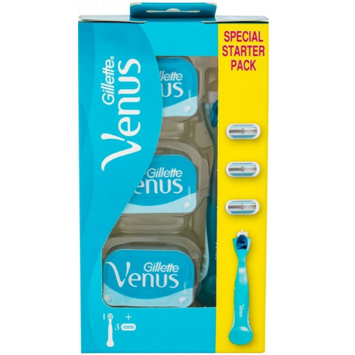 Gillette Venus for Women with 1 Razor and 3 Refill Blades