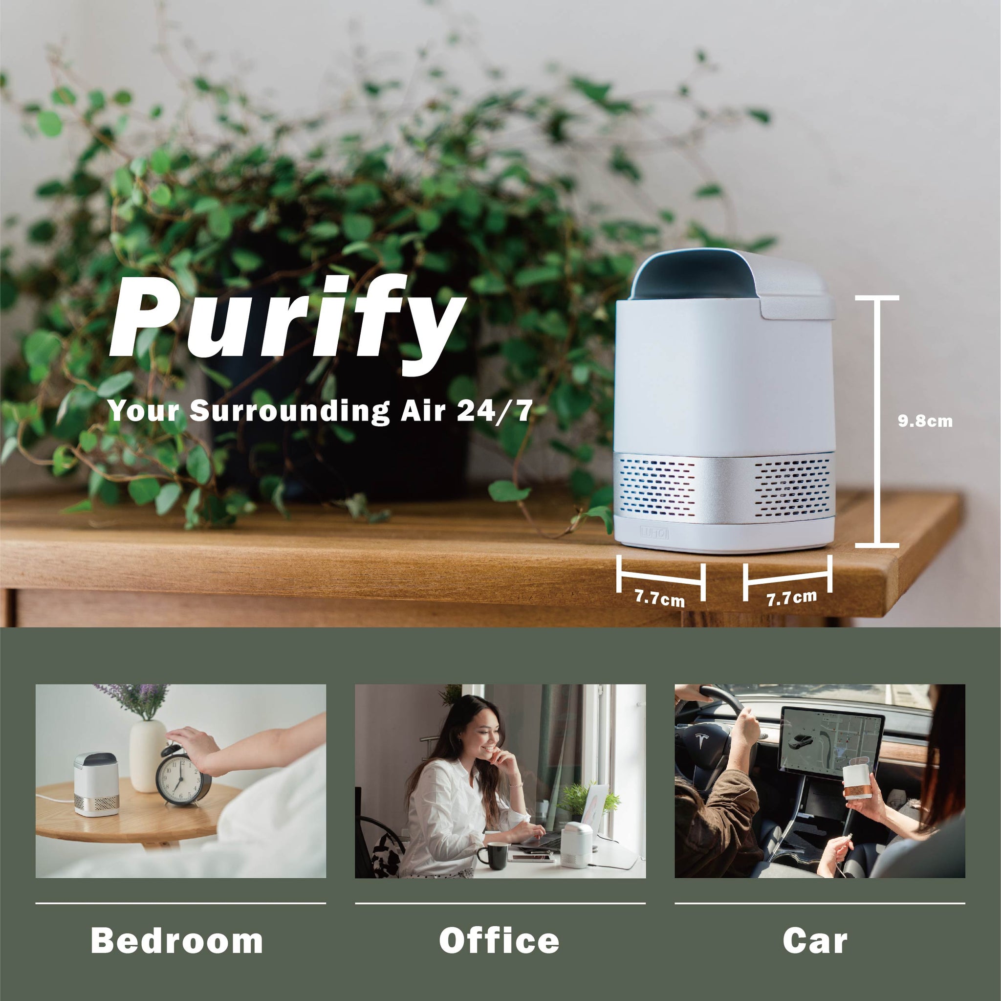 Your Air, Inc.™ - LUFT Duo Air Purifier - Purify Your Surrounding Air 24/7