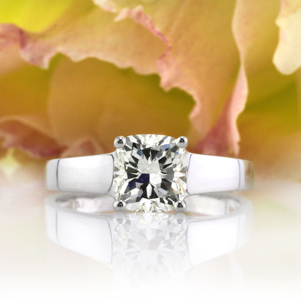 1.55ct Cushion Cut Diamond Solitaire Engagement Ring | Mark Broumand