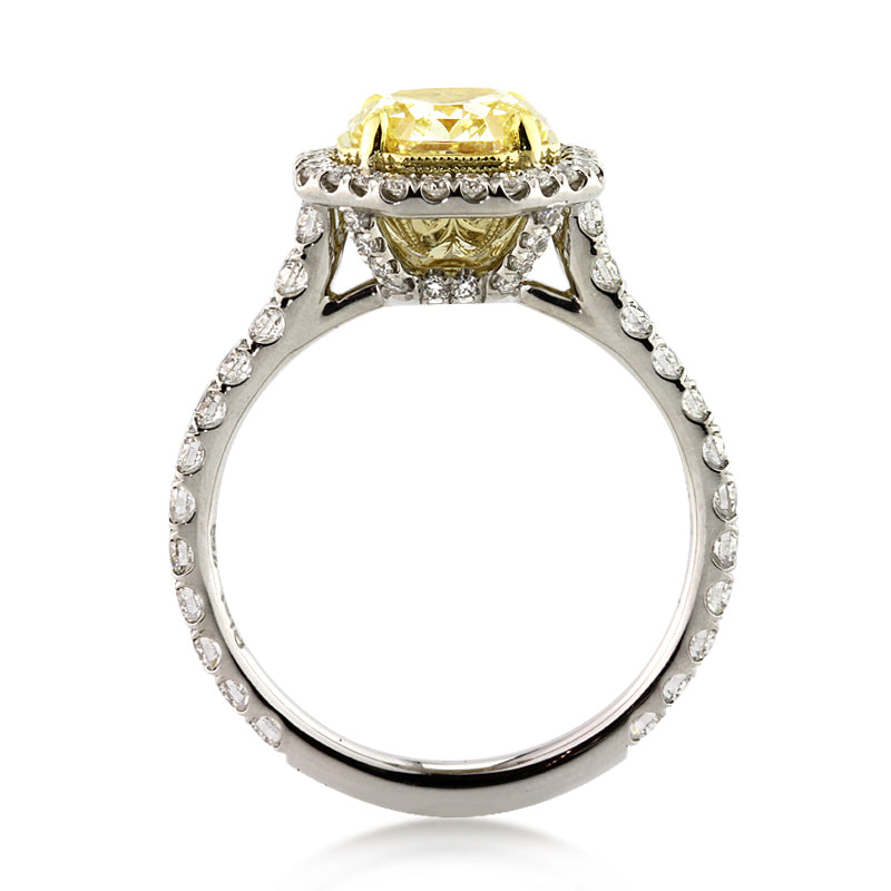 Fancy Yellow Custom Engagement Ring