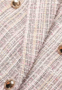 Mix Pink tweed coat
