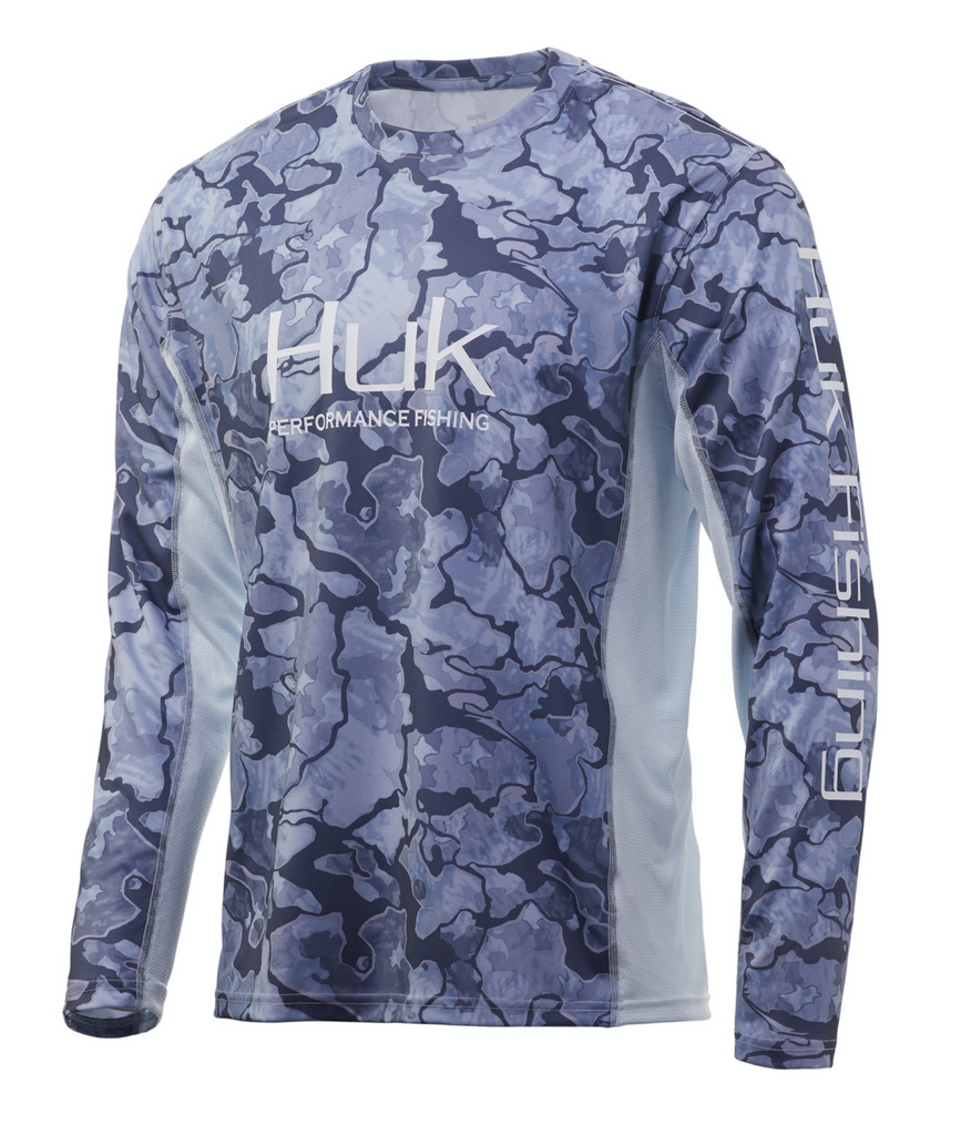 HUK Kids' Standard Pursuit Camo Long Sleeve Performance Shirt