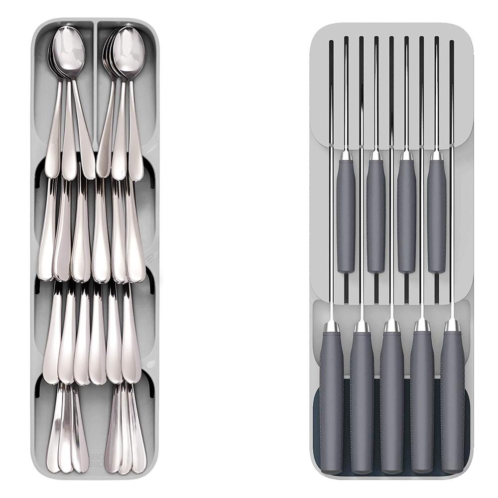 Brand-New  Kitchen Drawer Cutlery Organizer and Knives Storage Tray Set