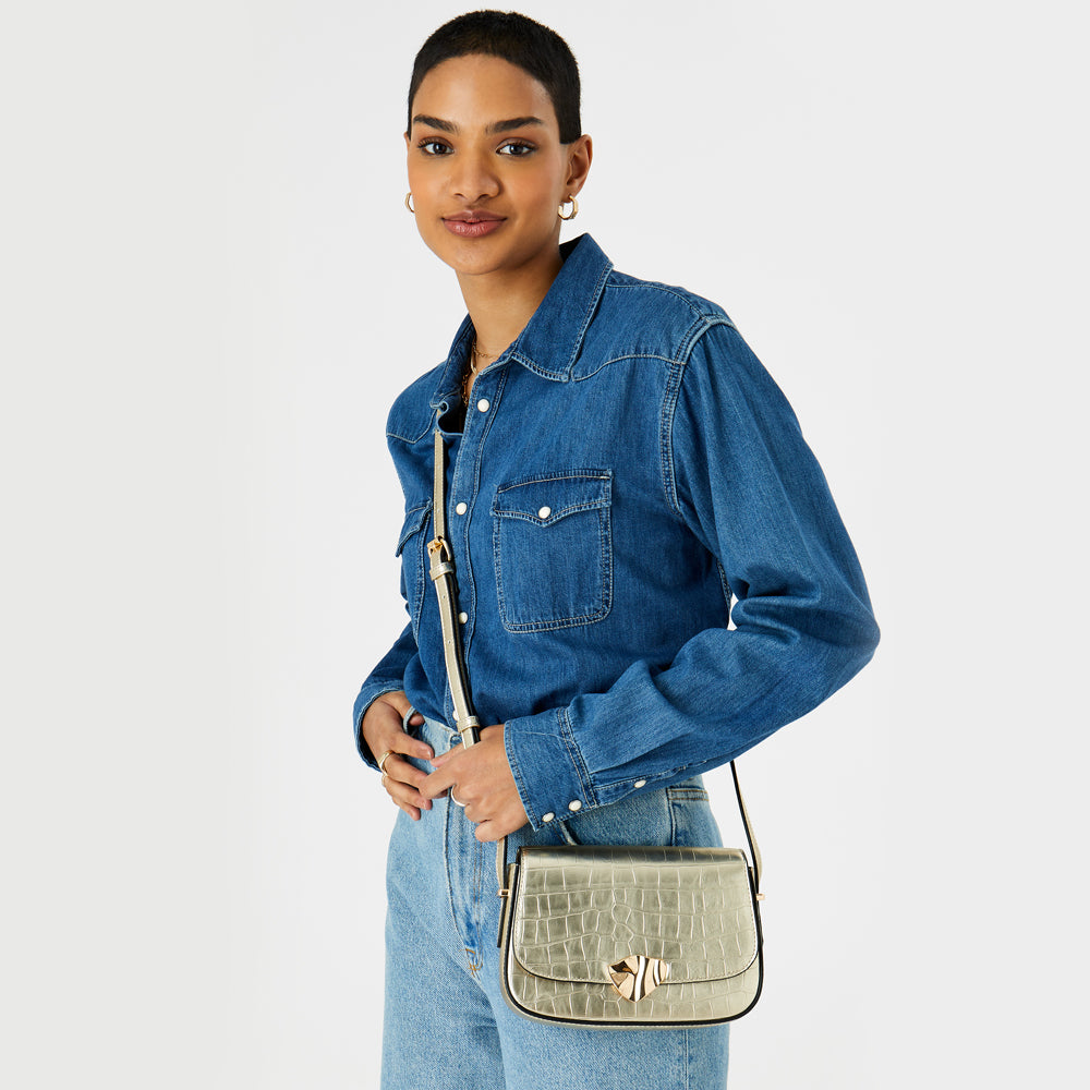Accessorize London Women'S Faux Leather Burgundy Rosaline Hand Bag