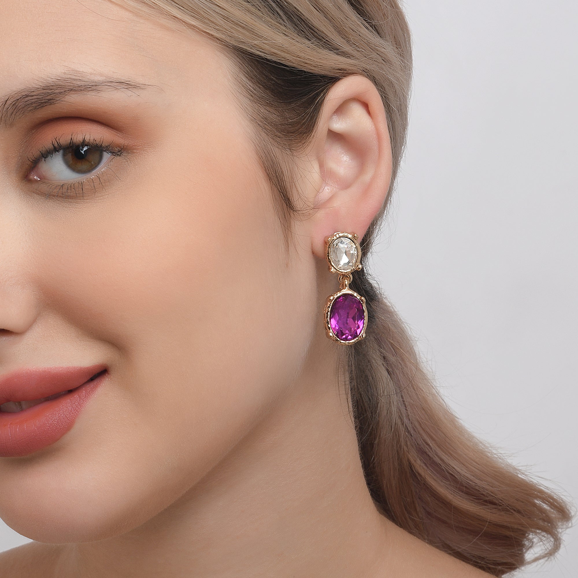 Accessorize Maroon Earrings Drop - Buy Accessorize Maroon Earrings Drop  online in India