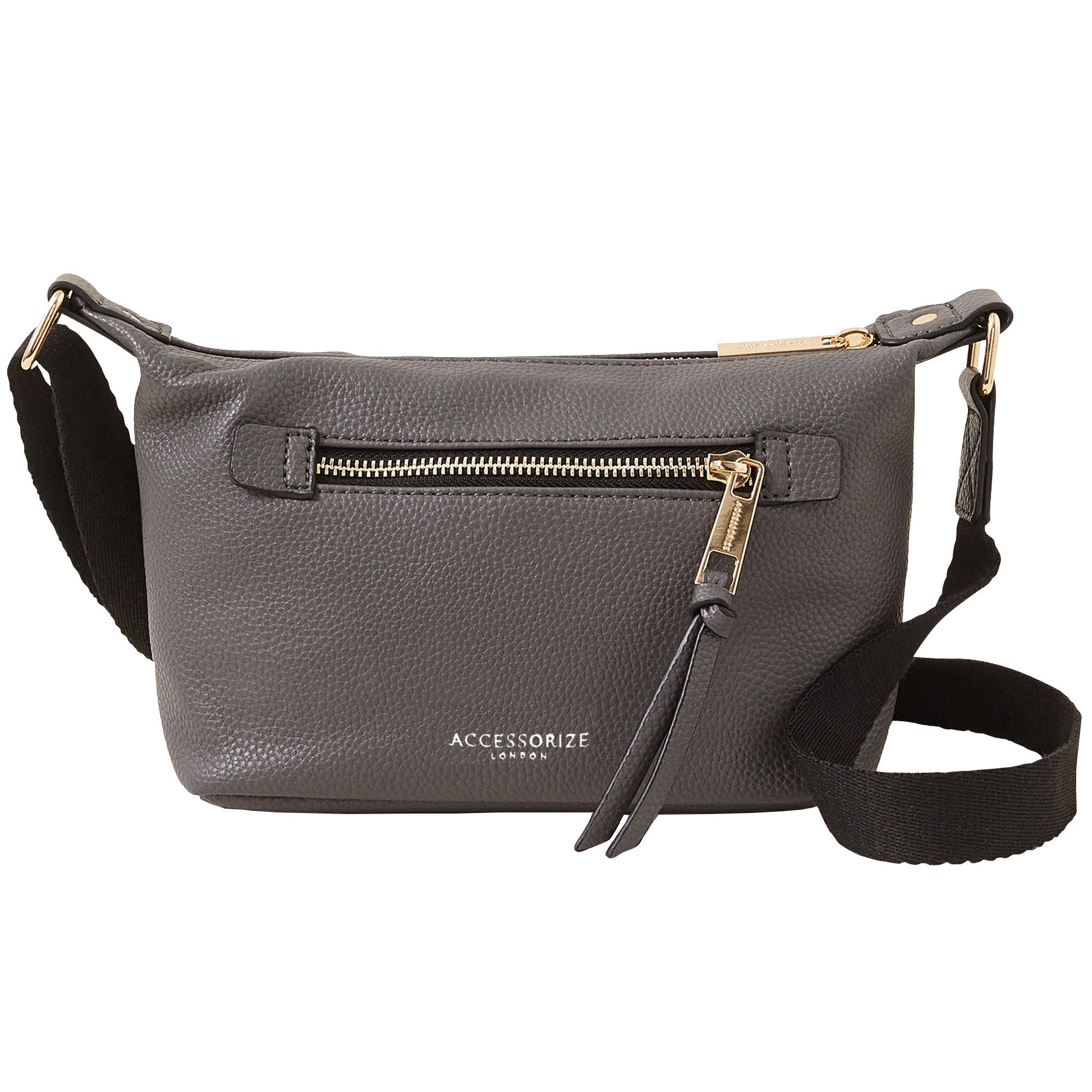 Accessorize London Eddie Croc Cross Body Women's Sling Bag (Black)