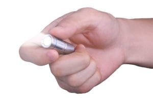 fenix uc02ss mini rechargeable keychain flashlight size