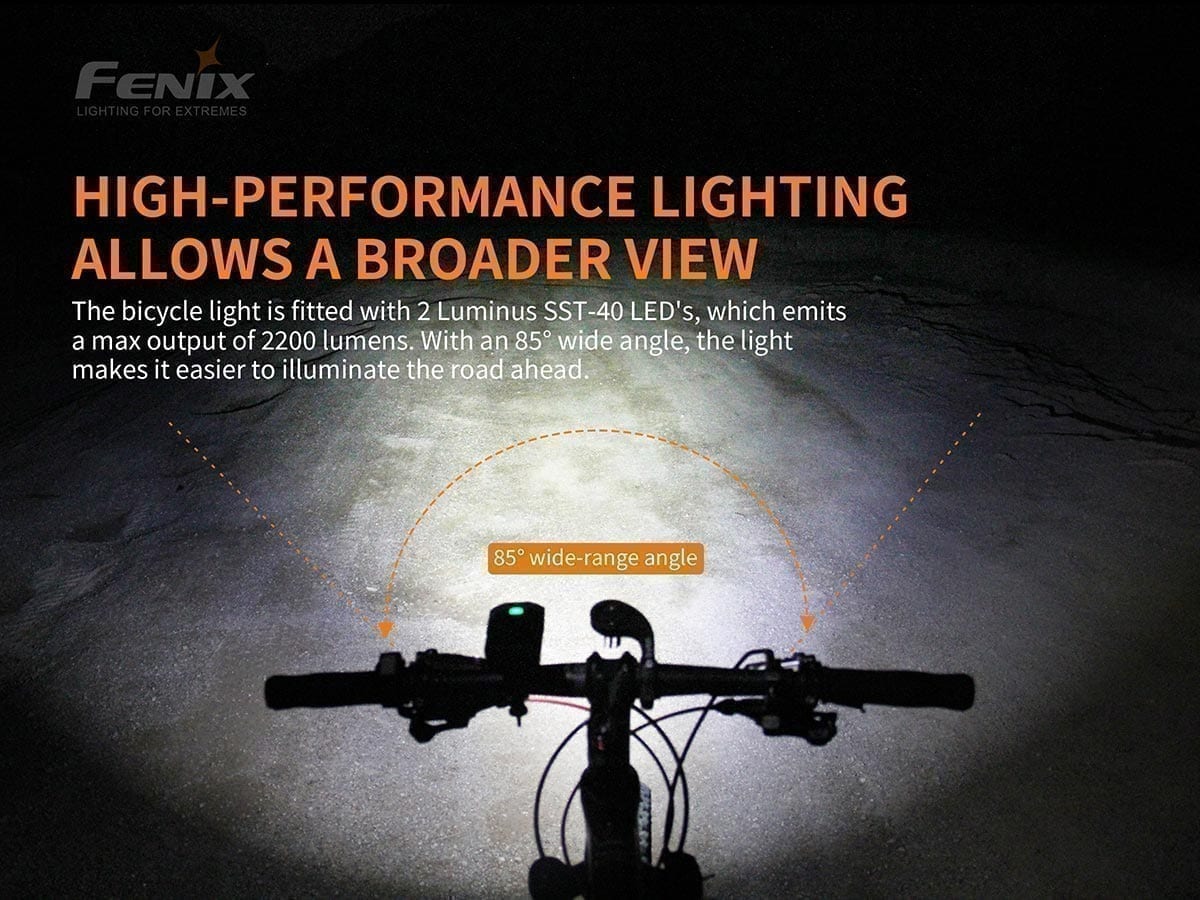 FENIX(フェニックス) BC30R XM-L2 T6 LED サイクリング ヘッドライト 明るさ最高1600ルーメン USB充電式 BC - 1