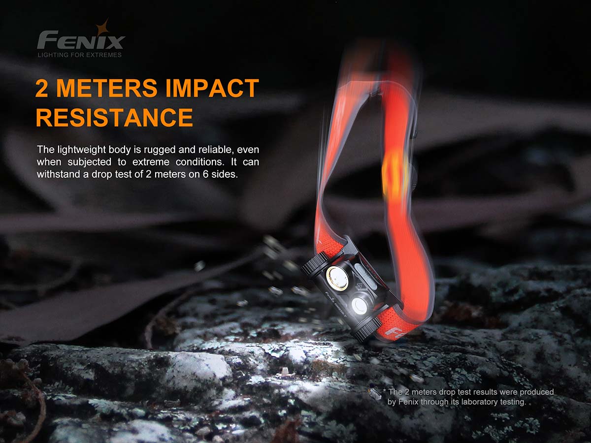 Fenix HM65R-T 1500 Lumen Dual Beam USB-C Rechargeable Headlamp, Lightweight｜ライト、ランタン 