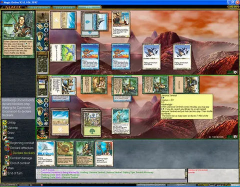 Screenshot of original MTG Online from 2002