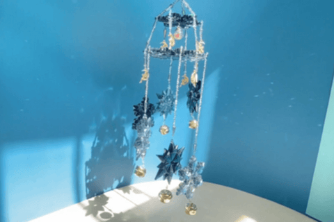 Resin Snowflake Wind Chime