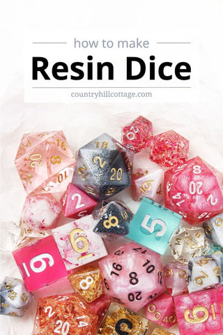 how to make resin dice