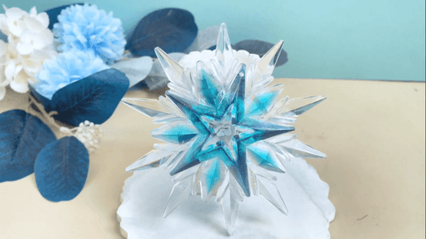 Frozen-themed Resin Snowflake