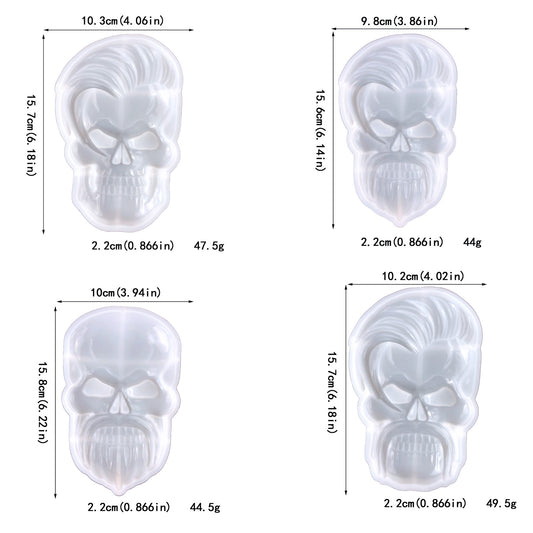 Skull Silicone Molds for Epoxy Resin, 3D Extra Large Skeleton Skull Ep –  IntoResin