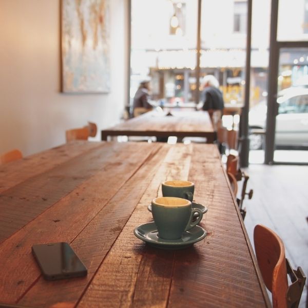 natural wood table