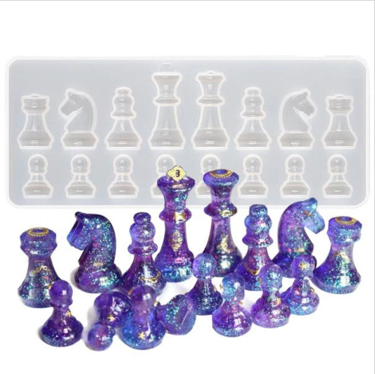 Chess Set Resin Mold for Making 13 Detachable Puzzle ChessBoard – IntoResin