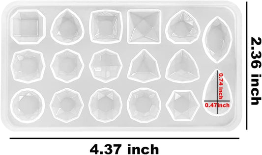 Resin Craft Makes 60 Crystals Small Crystal Stones Silicone Mold for R –  IntoResin